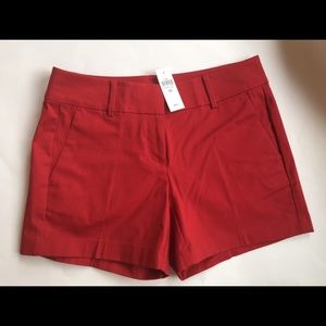 Ann Taylor red city shorts