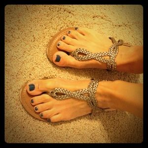 LAST DAY! Pewter sandals