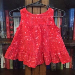 Baby Gosh Dress w/ Bloomers - Red - 12 mos