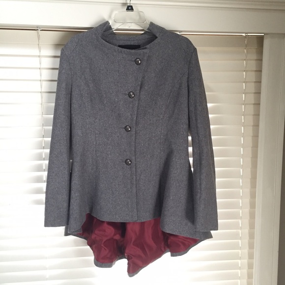 New Beautiful great coat with high low hem 50% off