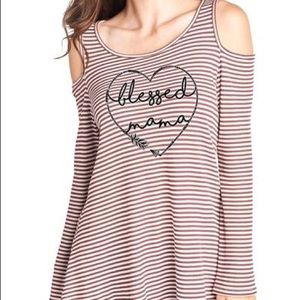 Blessed mama long sleeve shirt