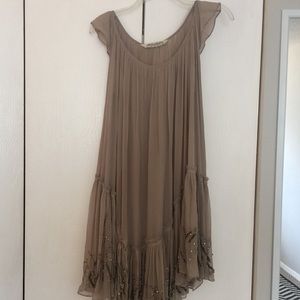 All Saints Sheer Silk Thalia Dress Size 12