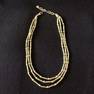 Brighton Silver and Gold  3 strand necklace.