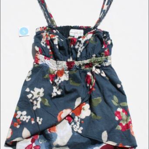 Hollister Tops - Hollister Blue Floral