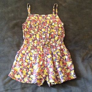 Girls 4T Floral Romper
