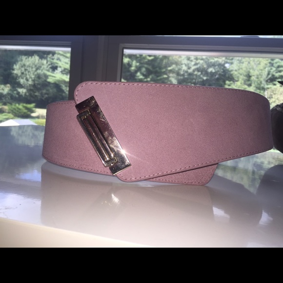 Bebe pink adjustable statement belt