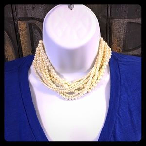 Vintage Pearl Costume Necklace