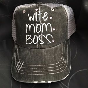 Wife mom boss hat