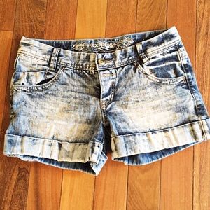 Express Light-Wash Jean Shorts
