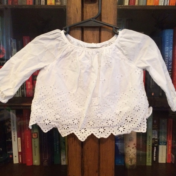 Baby Gap White Eyelet Blouse