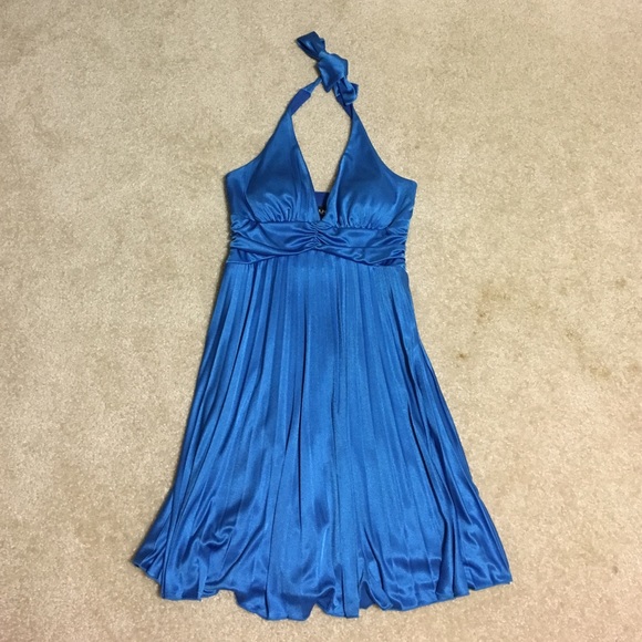 I.N. Dresses & Skirts - Blue Halter Dress