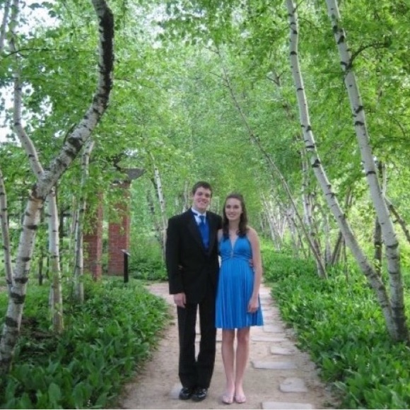 Blue Halter Dress - Picture 2 of 2