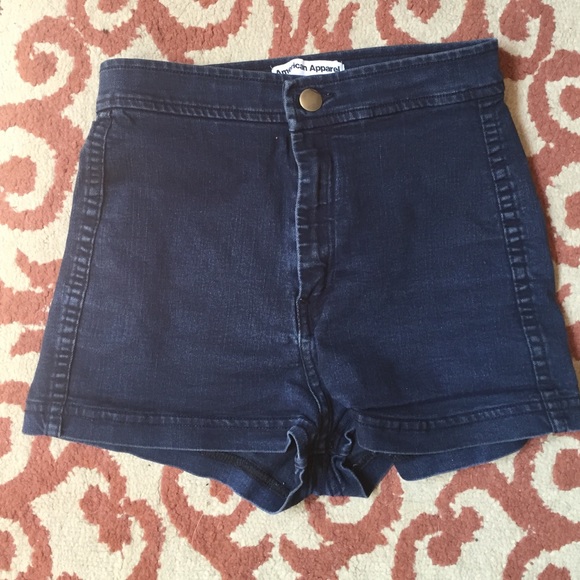 American apparel high waisted stretch shorts
