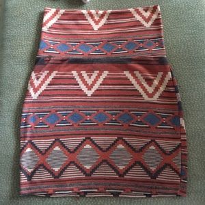 Nollie mini skirt with southwestern print