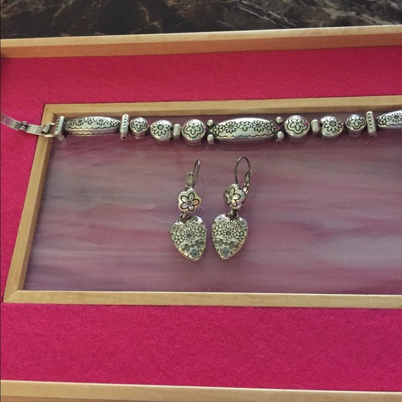 Jewelry - Brighton bracelet and matching earrings.
