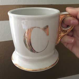 Anthropologie letter mug in "C"