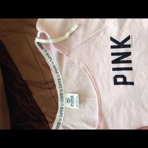 VS PINK LIGHT PINK SWEATSHIRT SMALL