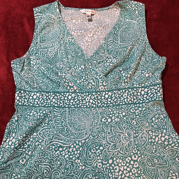 Blue and White A line dress