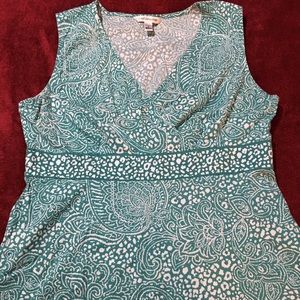 Blue and White A line dress