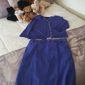 Lilac skirt and sweater set