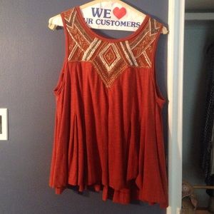 Free People Embellished Top