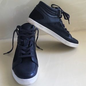 Calvin Klein Lyda Sneakers - navy blue/black fur