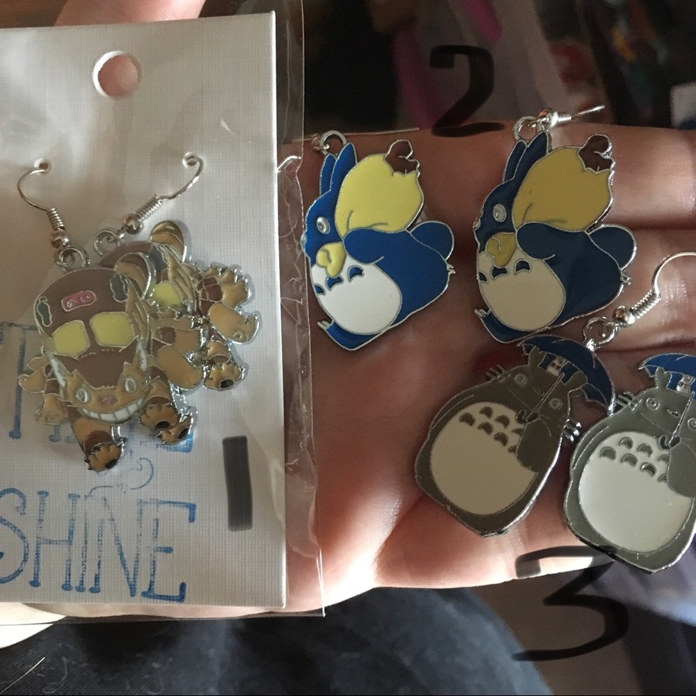 Totoro earrings
