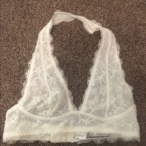 Free people halter lace bralette