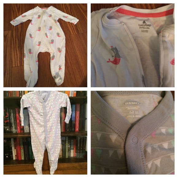 8 pcs Infant PJs - GAP, Old Navy, & Carters