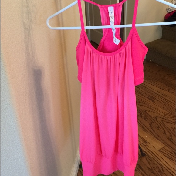 lululemon athletica Tops - Lululemon hot pink light pink no limits tank!