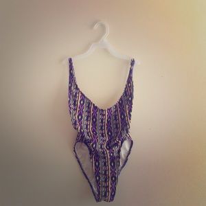 American Apparel Aztec print swimsuit