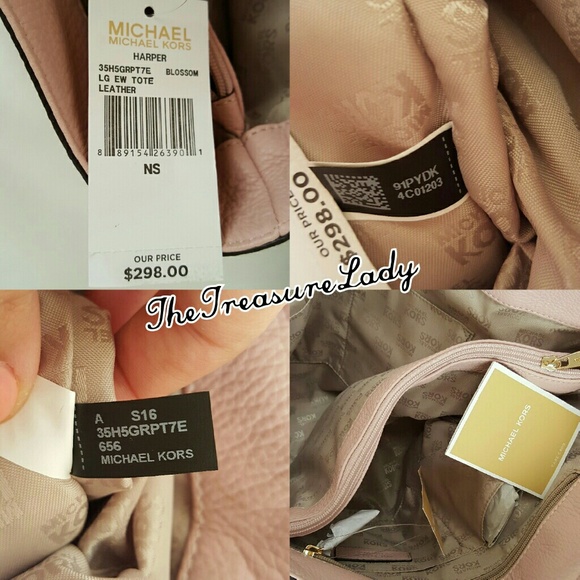 SOLD - Michael Kors MK Harper Blossom Tote Leather - Picture 4 of 4