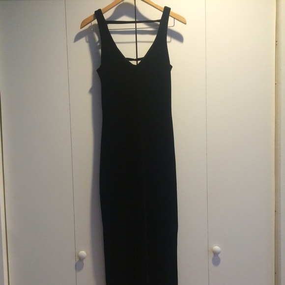 90s ankle length velvet dress
