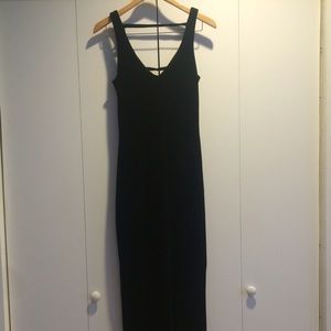 90s ankle length velvet dress