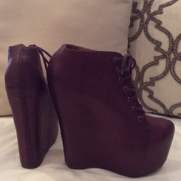 JEFFREY CAMPBELL LACE UP PLATFORMS