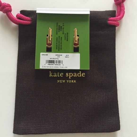 Kate Spade Round Leverbacks Earrings - Picture 4 of 4