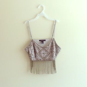 Forever 21 Beaded Crop Top