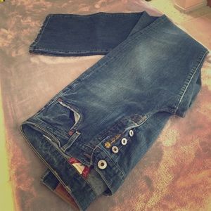 Lucky Brand washed look Dungarees