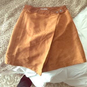 Brown wrap around skirt