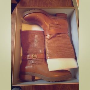 Michael Kors Leather Boots Size 7