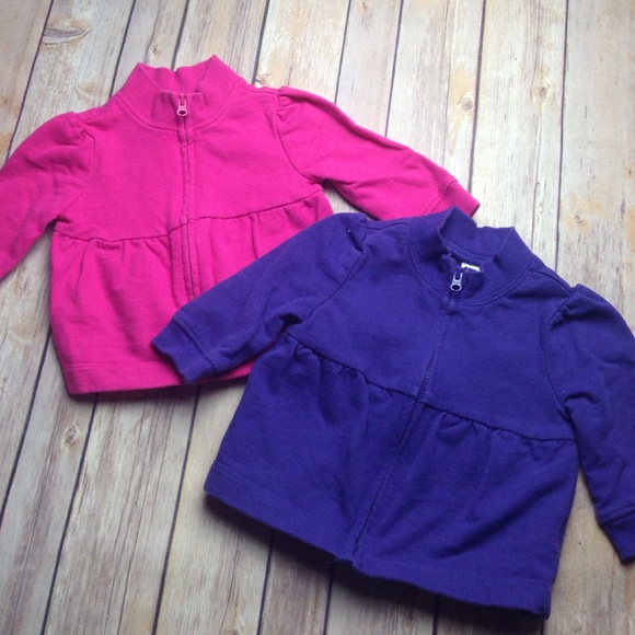 2 zip up jackets