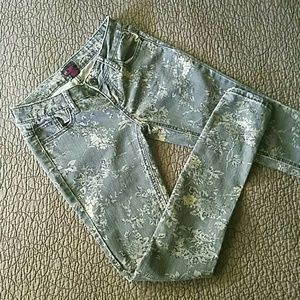 Gabriella Rocha Astela grey floral skinny jean