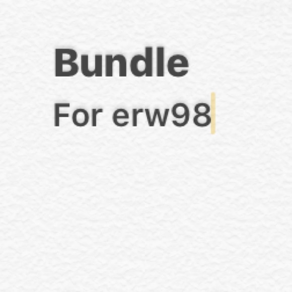 Bundle for ERW98