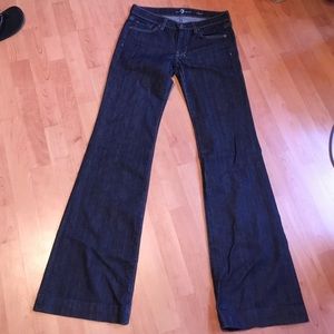 7 Jeans - wide leg - denim jeans
