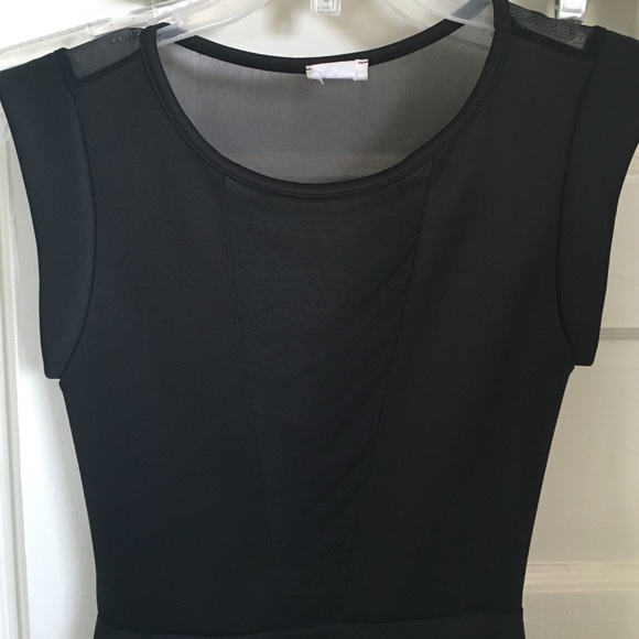 Black mesh skater dress!