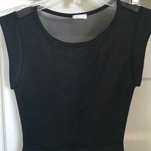 Black mesh skater dress!