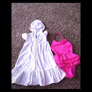 Swimsuit and coverup