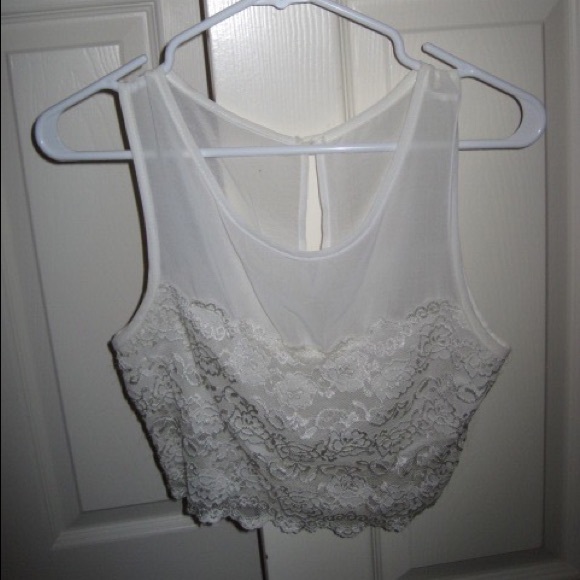 Lace crop top
