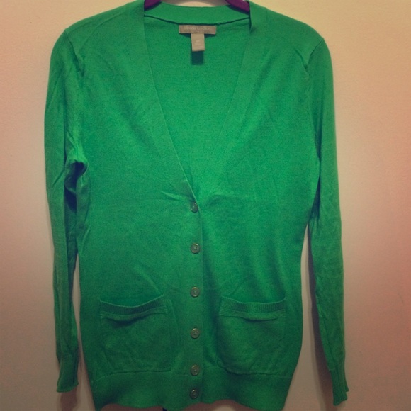 Worn once Banana Republic green cardigan XS