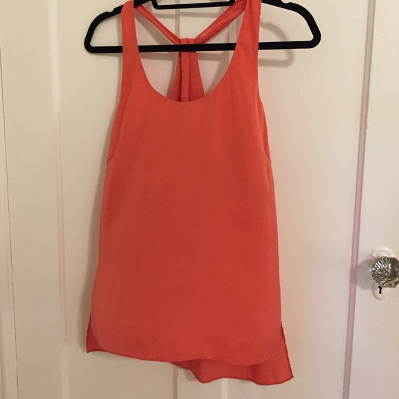 Coral BCBG Maxazria silk tank!